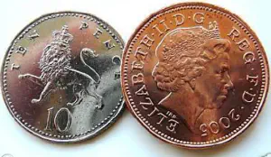 Coin Unique 2p - American Quarter (25cents-similar size to English 10p)