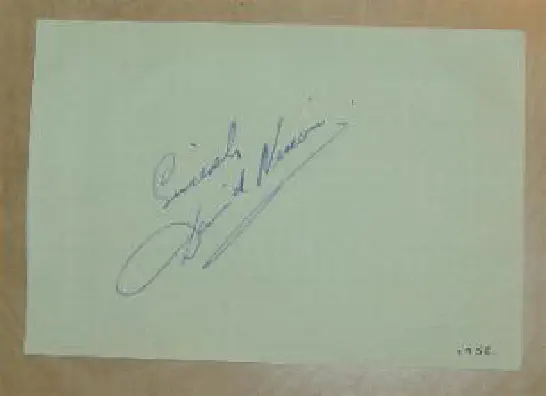 David Nixon - Green Autograph Book