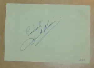 David Nixon - Green Autograph Book