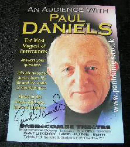 Paul Daniels & Debbie (Paul signature only)