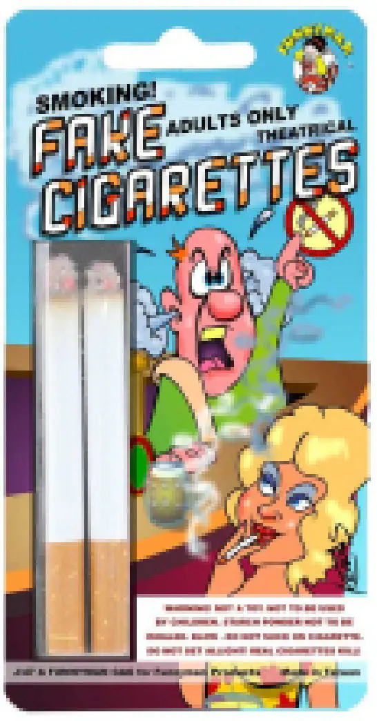 Fake Smoking - Lit Cigarettes