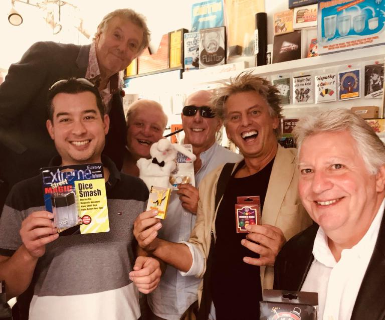 Magicians inside Top Secret Magic Sean Moon, Alan Griffiths (Cosmo), Gary Jones, Zak Stone, Rob Veal
