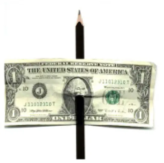 Pencil Through Banknote