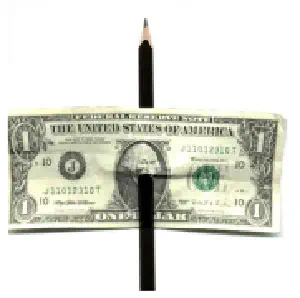 Pencil Through Banknote